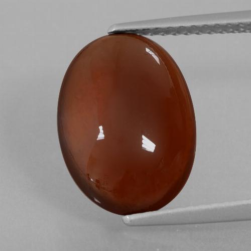 5,00 ctw natürlicher brauner Hessonit, Oval Schliff, Lichtdurchlässig