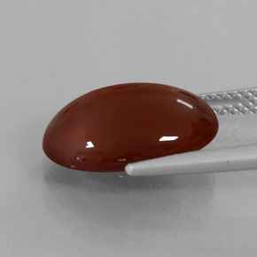 9,17 ctw natürlicher Mittel-Dunkelbraun Hessonit-Granat, Oval Schliff, Lichtdurchlässig