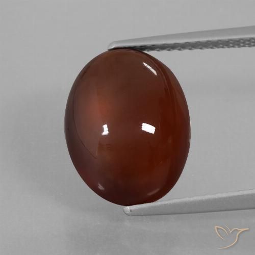 6.64ct Natürlicher rötlich-braun Hessonit-Granat, Oval, Lichtdurchlässig