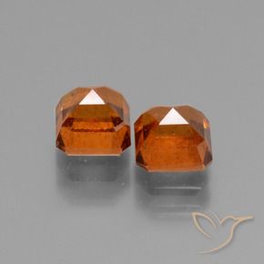 3.22 ct natürliche Feuerorange Hessonit-Granat-Edelsteine, Oktagonschliff, VS