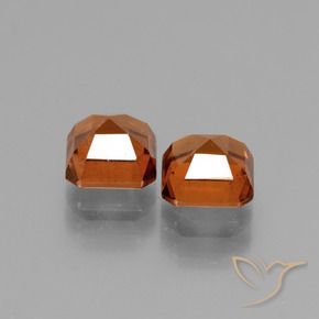 2.86 ct natürliche tieforange Hessonit-Granat-Edelsteine, Oktagonschliff, VS