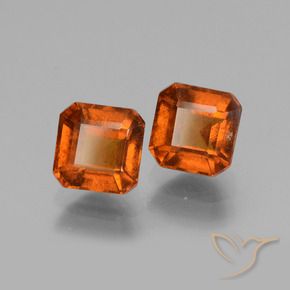 3.16 ct natürliche Mittelorange Hessonit-Granat-Edelsteine, Oktagonschliff, VS-SI