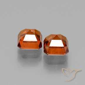 3.16 ct natürliche Mittelorange Hessonit-Granat-Edelsteine, Oktagonschliff, VS-SI