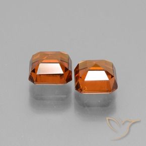 2.98 ct natürliche Mittelorange Hessonit-Granat-Edelsteine, Oktagonschliff, VS-SI