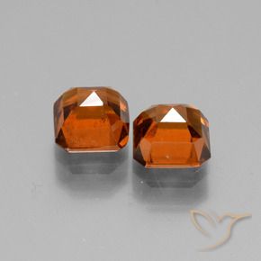 2.91 ct natürliche Mittelorange Hessonit-Granat-Edelsteine, Oktagonschliff, VS