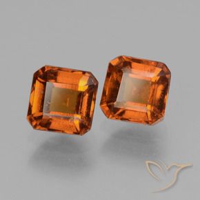 2.75 ct natürliche Mittelorange Hessonit-Granat-Edelsteine, Oktagonschliff, VS-SI