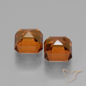 2.99 ct natürliche tieforange Hessonit-Granat-Edelsteine, Oktagonschliff, VS