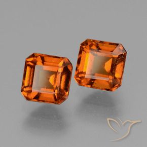 2.94 ct natürliche Amber Orange Hessonit-Granat-Edelsteine, Oktagonschliff, VS