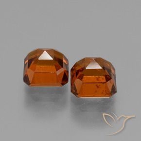 2.94 ct natürliche Amber Orange Hessonit-Granat-Edelsteine, Oktagonschliff, VS