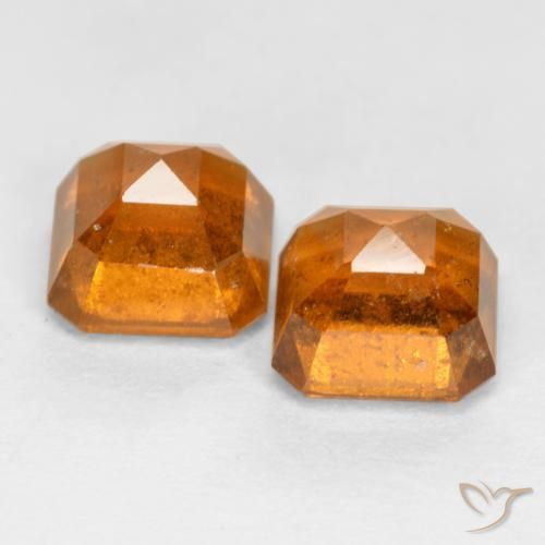 3.16 ct natürliche Amber Orange Hessonit-Granat-Edelsteine, Oktagonschliff, VS-SI