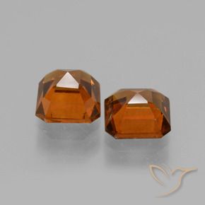 2.36 ct natürliche tieforange Hessonit-Granat-Edelsteine, Oktagonschliff, VS