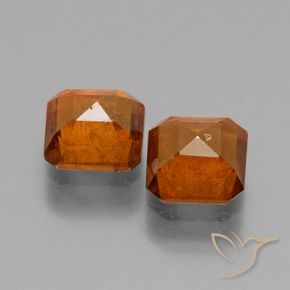 2.77 ct natürliche Amber Orange Hessonit-Granat-Edelsteine, Oktagonschliff, VS