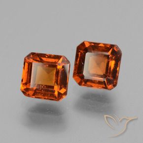2.84 ct natürliche Amber Orange Hessonit-Granat-Edelsteine, Oktagonschliff, VS