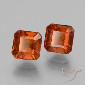 3.35 ct natürliche Amber Orange Hessonit-Granat-Edelsteine, Oktagonschliff, VS-SI