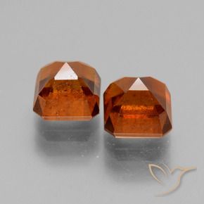 3.35 ct natürliche Amber Orange Hessonit-Granat-Edelsteine, Oktagonschliff, VS-SI