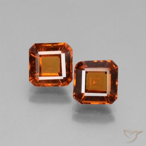 2.69ctw Natürlicher Mittelorange Hessonit-Granat, Smaragdschliff, VS