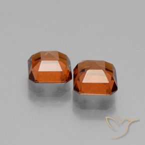 2.69 ct natürliche Mittelorange Hessonit-Granat-Edelsteine, Oktagonschliff, VS