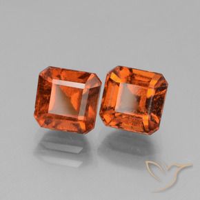 3.56 ct natürliche Amber Orange Hessonit-Granat-Edelsteine, Oktagonschliff, VS