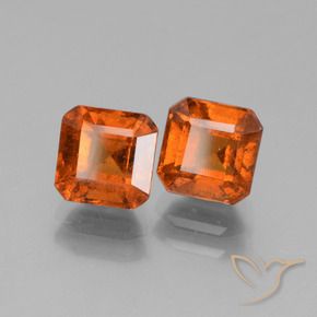 3.23 ct natürliche Amber Orange Hessonit-Granat-Edelsteine, Oktagonschliff, VS-SI
