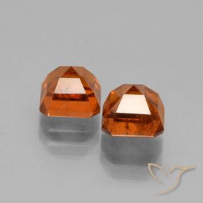 3.23 ct natürliche Amber Orange Hessonit-Granat-Edelsteine, Oktagonschliff, VS-SI