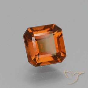 9,17 ctw natürlicher Dunkelorange Hessonit-Granat, Oktagonschliff, VS