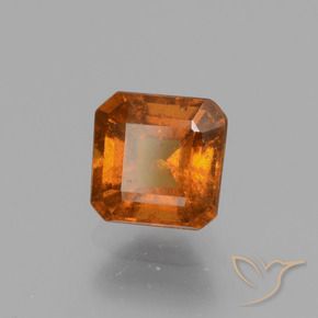 9,17 ctw natürlicher Mitteldunkles Orange Hessonit-Granat, Oktagonschliff, VS-SI