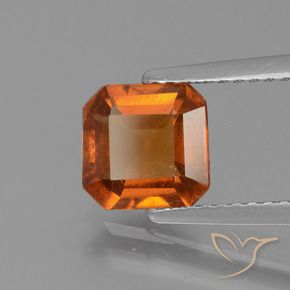 9,17 ctw natürlicher Mitteldunkles Orange Hessonit-Granat, Oktagonschliff, VS