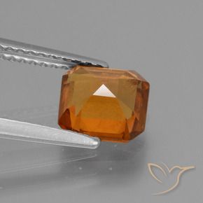 9,17 ctw natürlicher Mitteldunkles Orange Hessonit-Granat, Oktagonschliff, VS