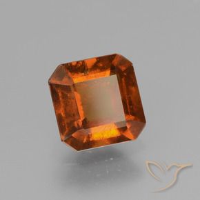 9,17 ctw natürlicher Amber Orange Hessonit-Granat, Oktagonschliff, VS-SI
