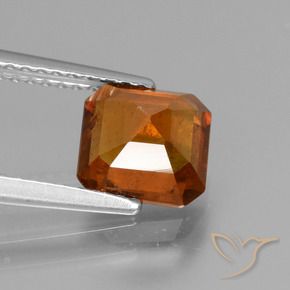 9,17 ctw natürlicher Amber Orange Hessonit-Granat, Oktagonschliff, VS-SI