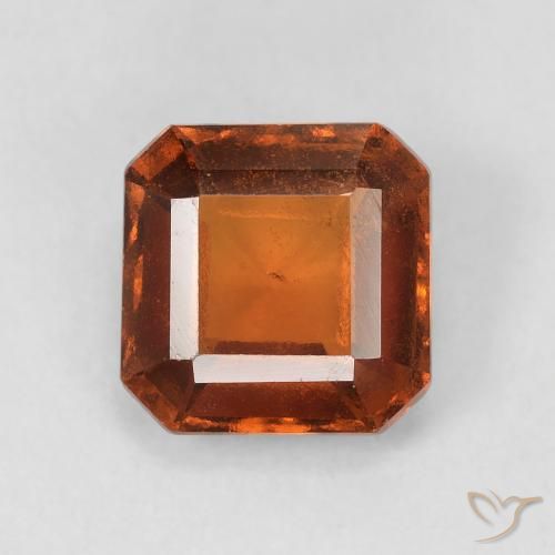 1.86ct Natürlicher tieforange Hessonit-Granat, Smaragdschliff, VS