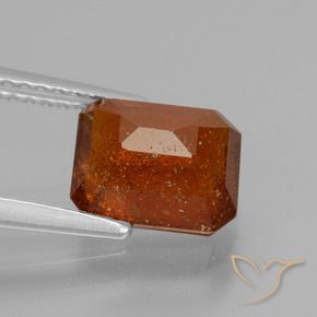 9,17 ctw natürlicher Dunkelorange Hessonit-Granat, Oktagonschliff, VS-SI