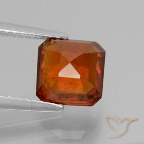9,17 ctw natürlicher Mittelorange Hessonit-Granat, Oktagonschliff, VS-SI