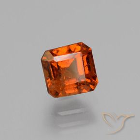 9,17 ctw natürlicher Dunkelorange Hessonit-Granat, Oktagonschliff, VS-SI