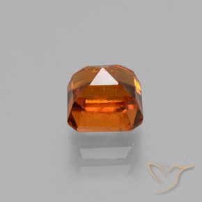 9,17 ctw natürlicher Dunkelorange Hessonit-Granat, Oktagonschliff, VS-SI