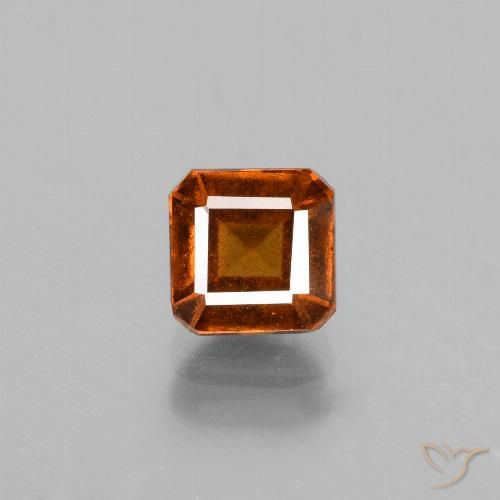 1.49ct Natürlicher tieforange Hessonit-Granat, Smaragdschliff, VS