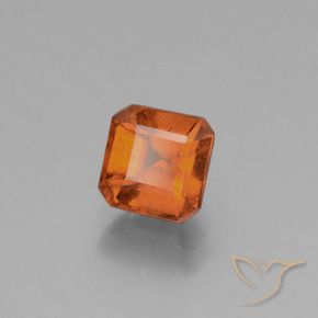 9,17 ctw natürlicher Mittelorange Hessonit-Granat, Oktagonschliff, VS