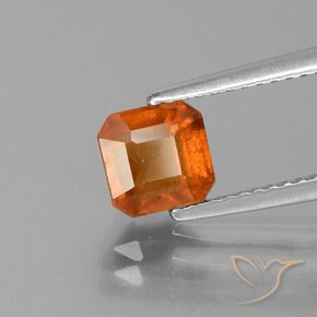 9,17 ctw natürlicher Feuerorange Hessonit-Granat, Oktagonschliff, VS-SI