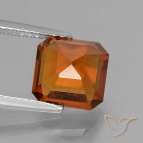 9,17 ctw natürlicher rötlich-orange Hessonit-Granat, Oktagonschliff, VS