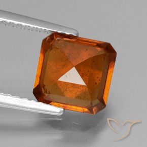 9,17 ctw natürlicher rötlich-orange Hessonit-Granat, Oktagonschliff, VS-SI