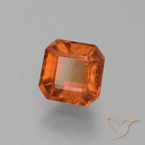 9,17 ctw natürlicher Mittelorange Hessonit-Granat, Oktagonschliff, VS-SI