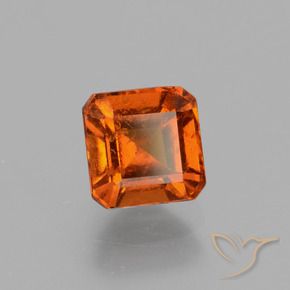 9,17 ctw natürlicher Amber Orange Hessonit-Granat, Oktagonschliff, VS-SI