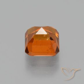 9,17 ctw natürlicher Amber Orange Hessonit-Granat, Oktagonschliff, VS-SI