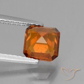 9,17 ctw natürlicher Amber Orange Hessonit-Granat, Oktagonschliff, VS