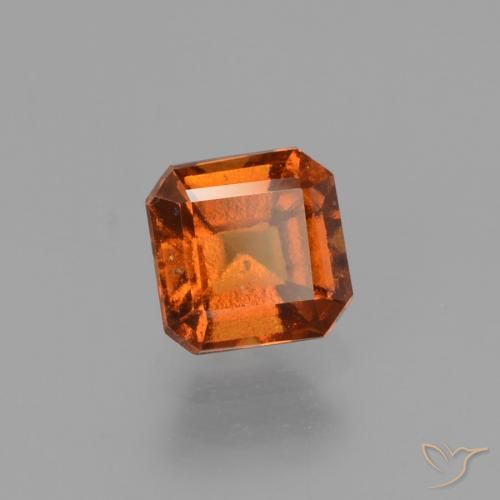 9,17 ctw natürlicher rötlich-orange Hessonit-Granat, Oktagonschliff, VS