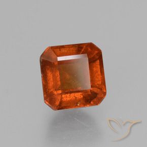 9,17 ctw natürlicher Amber Orange Hessonit-Granat, Oktagonschliff, VS-SI