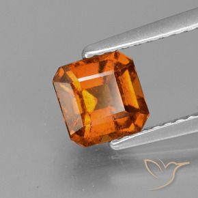 9,17 ctw natürlicher Amber Orange Hessonit-Granat, Oktagonschliff, VS