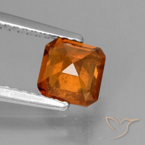 9,17 ctw natürlicher Amber Orange Hessonit-Granat, Oktagonschliff, VS