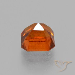 9,17 ctw natürlicher Amber Orange Hessonit-Granat, Oktagonschliff, VS