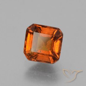 9,17 ctw natürlicher Mittelorange Hessonit-Granat, Oktagonschliff, VS-SI